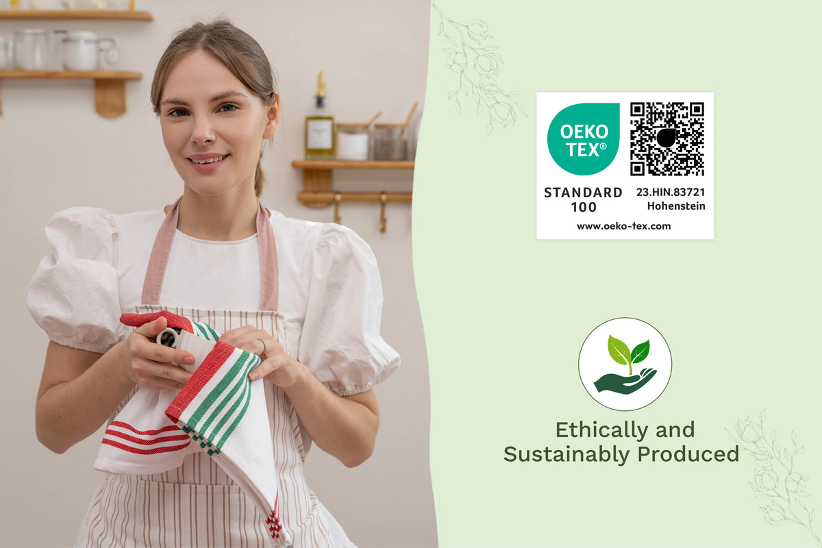 Classic Striped Cotton Kitchen Towel Set