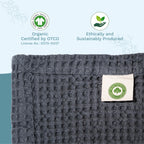 Organic Cotton Mart Waffle Weave Blanket