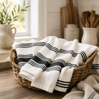 Classic Striped Cotton Kitchen Towel Set