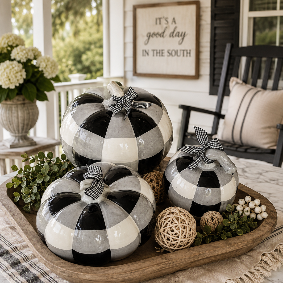 Buffalo Check Pumpkin