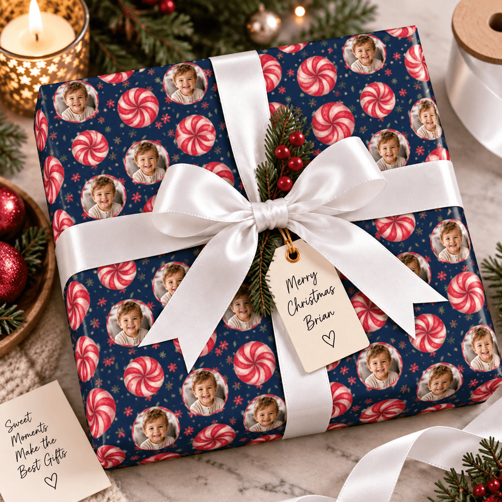 Personalized Sweet Swirl Wrapping Paper