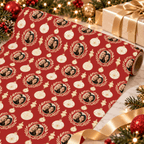 Personalized Holiday Cameos Wrapping Paper