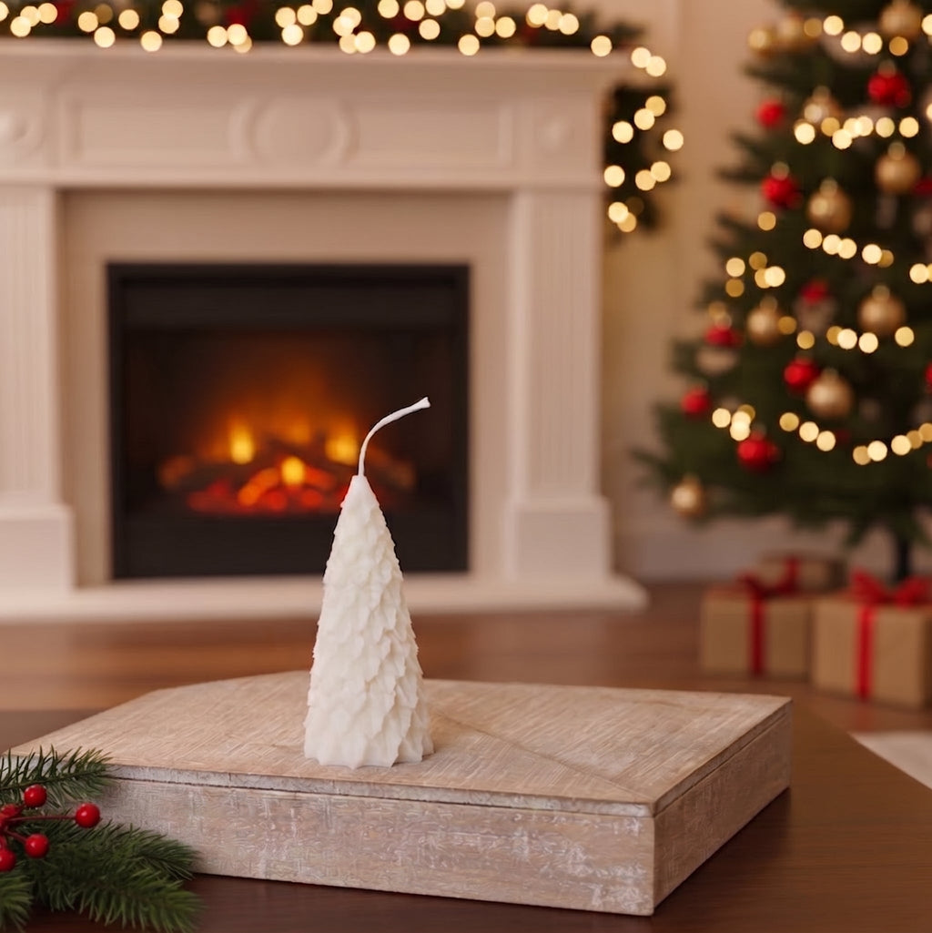 Pine Tree Sculptural Soy Candles