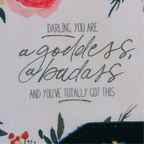 Darling You Are a Goddess Strap Journal