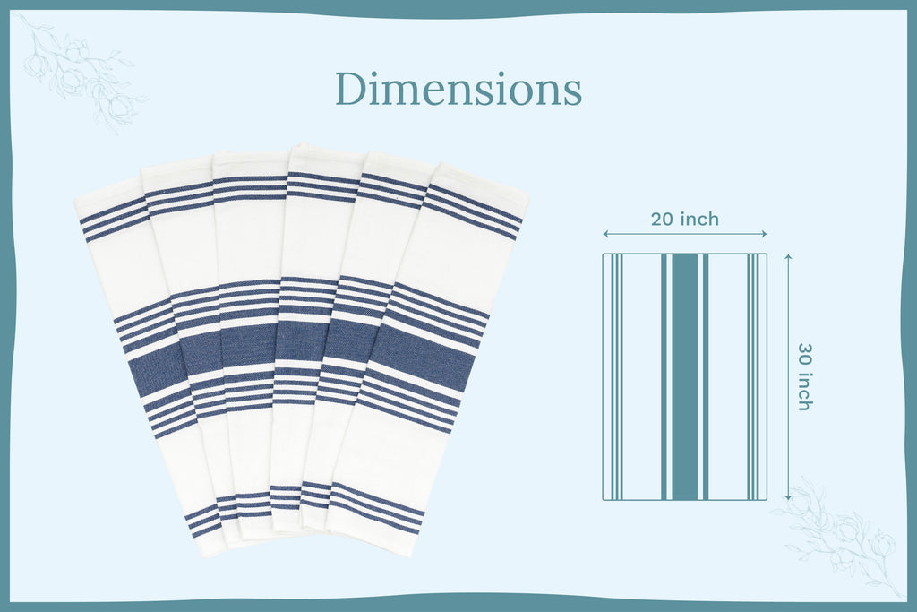 Classic Striped Cotton Kitchen Towel Set