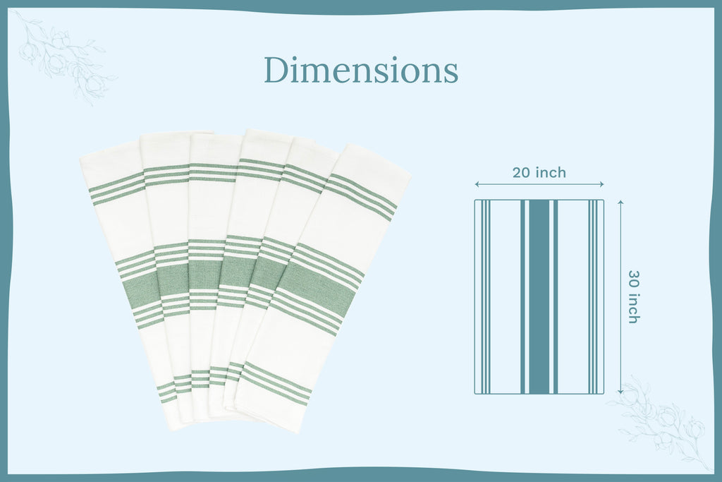 Classic Striped Cotton Kitchen Towel Set