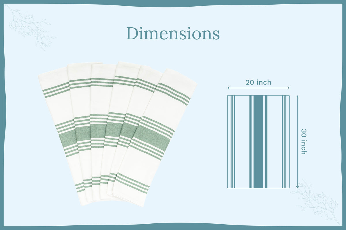 Classic Striped Cotton Kitchen Towel Set