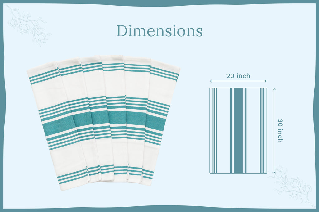 Classic Striped Cotton Kitchen Towel Set