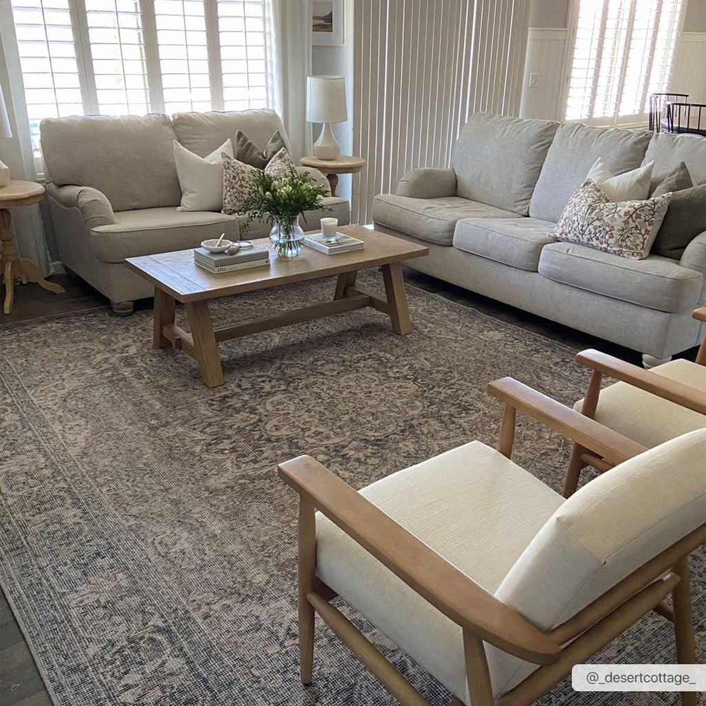Greenpoint Dusty Blue Washable Rug