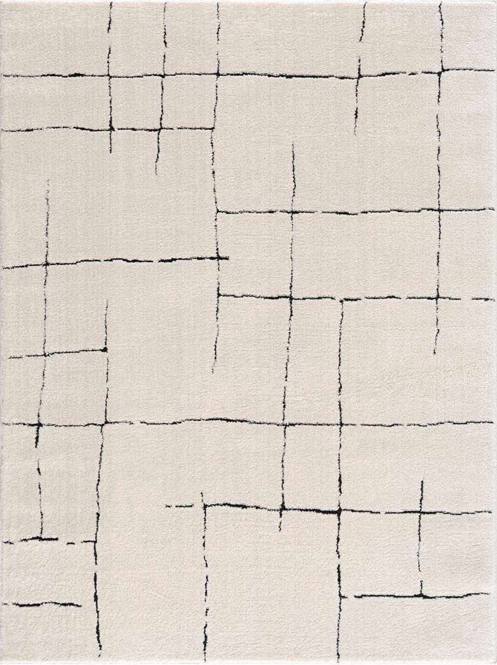 Koume Beige Maze Area Rug