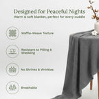 Organic Cotton Mart Waffle Weave Blanket