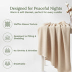 Organic Cotton Mart Waffle Weave Blanket