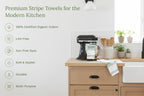 Classic Striped Cotton Kitchen Towel Set