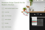 Classic Striped Cotton Kitchen Towel Set
