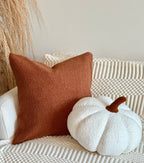 Sherpa Ivory Pumpkin Pillow