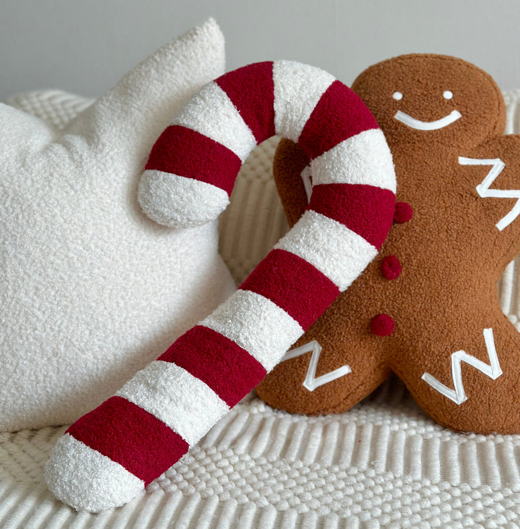 Candy Cane Shaped Pillow