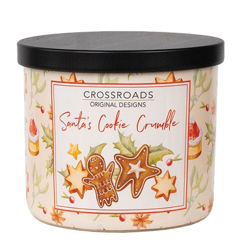 Santa's Cookie Crumble 15oz Country Cottage Jar Candle