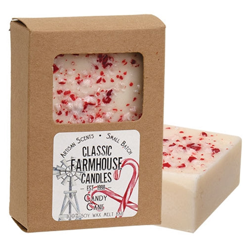 Candy Cane 3oz Organic Wax Melt Bar