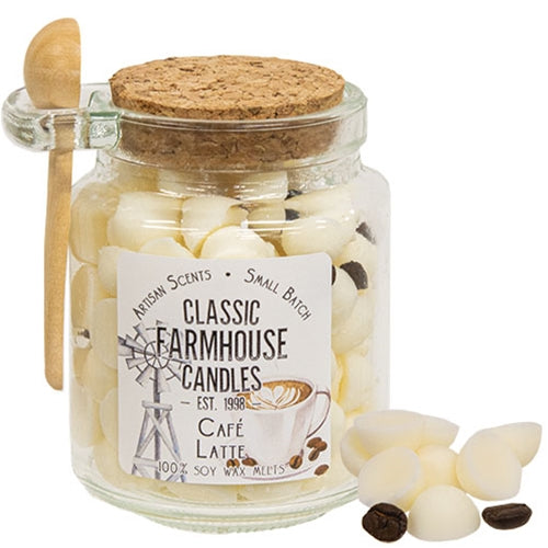 Cafe Latte Soy Gumdrop Melts Jar w/Spoon