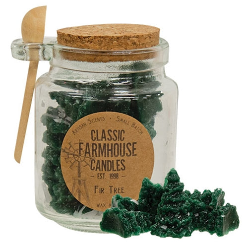 Fir Tree Wax Melt Jar w/Spoon