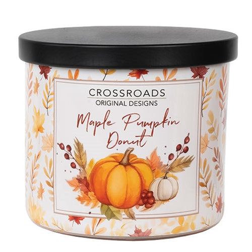 Maple Pumpkin Donut 15oz Country Cottage Jar Candle