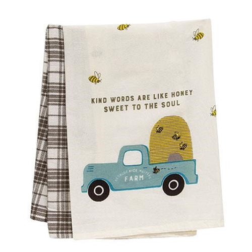 2/Set Kind Words Kitchen Towels