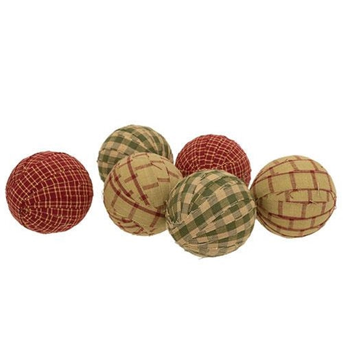 6/Set Primitive Gingham Rag Balls