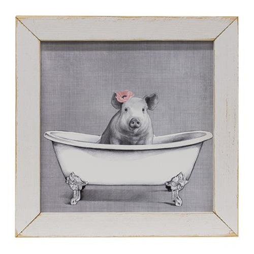 Hot Bacon Bath Framed Print