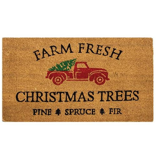 *Farm Fresh Christmas Trees Coir Mat 30x18