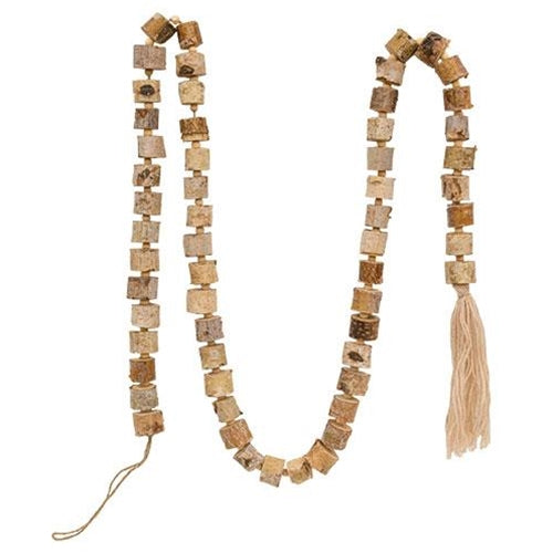 *Natural Birch Bead Garland