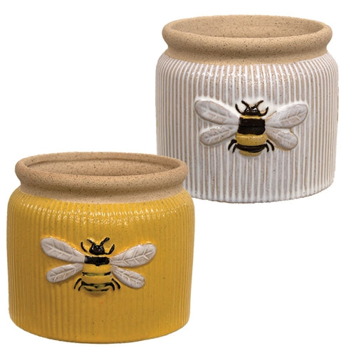 Ceramic Bee Crock 2 Asstd.