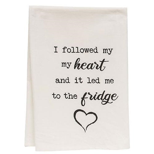 *I Followed My Heart Dish Towel