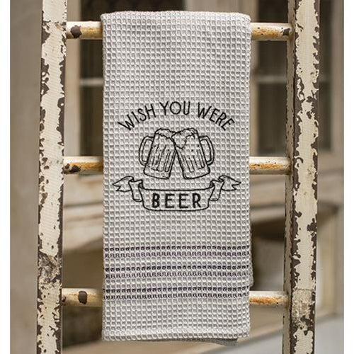 Wish You Were Beer Dish Towel