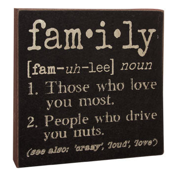 Family Definition Sign