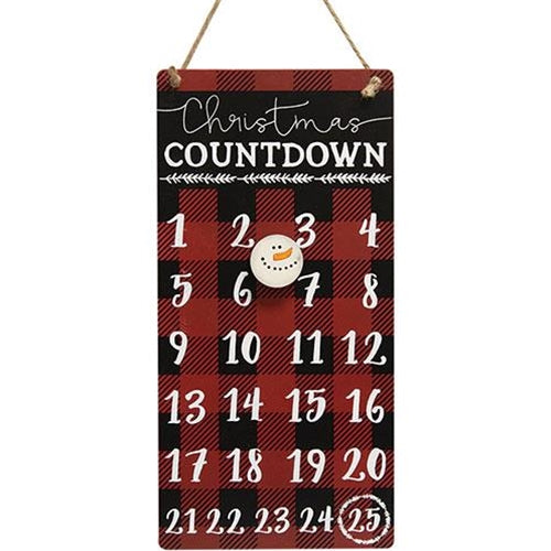 Buffalo Check Christmas Countdown Calendar