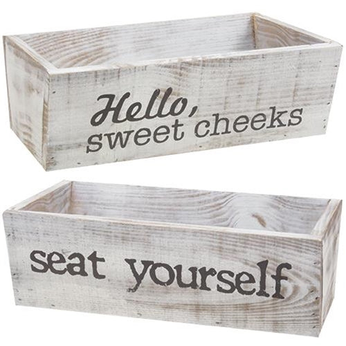 *Hello Sweet Cheeks/Seat Yourself Reversible Toiletries Box