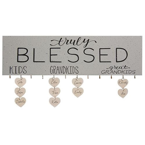 *Truly Blessed Kids Tag Sign