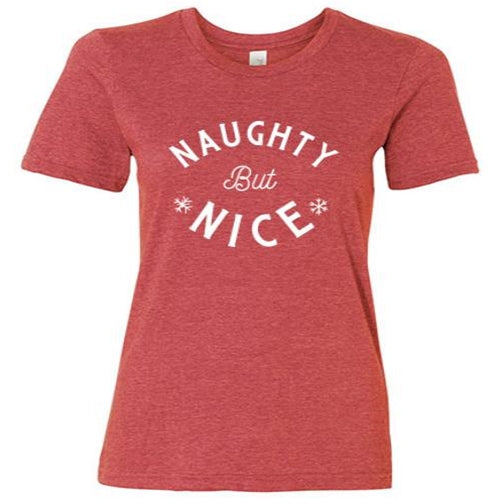 *Naughty But Nice T-Shirt Heather Red Small