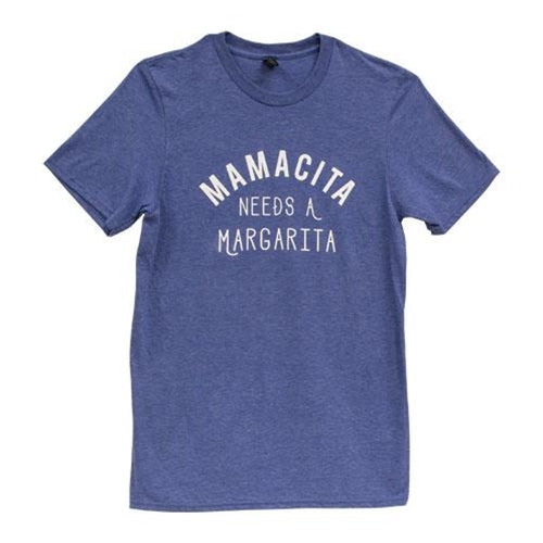 *Mamacita Needs A Margarita T-Shirt Heather Blue XXL