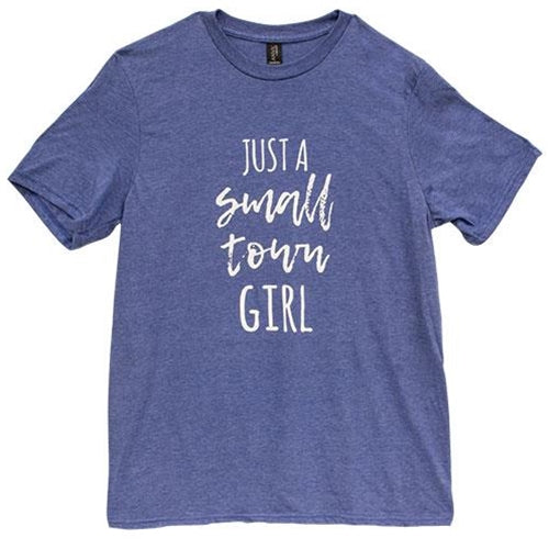 *Small Town Girl T-Shirt Heather Blue Medium