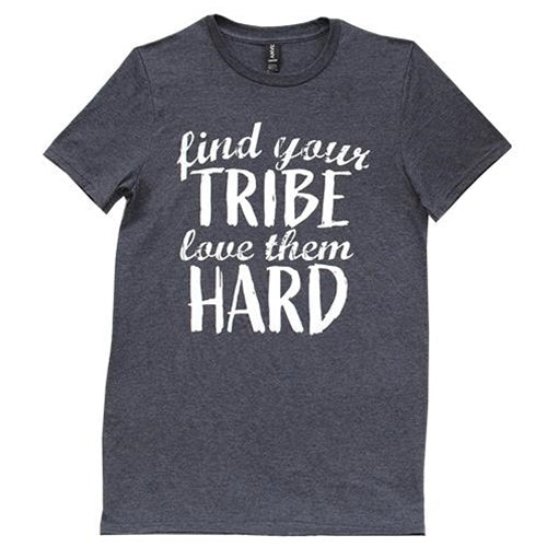 *Find Your Tribe T-Shirt Heather Dark Gray  Large