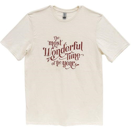 The Most Wonderful Time Of The Year T-Shirt Natural Large