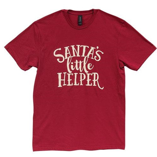 Santa's Little Helper T-Shirt Cardinal Red Large