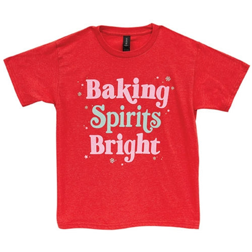 Baking Spirits Bright Youth T-Shirt - Red - Medium