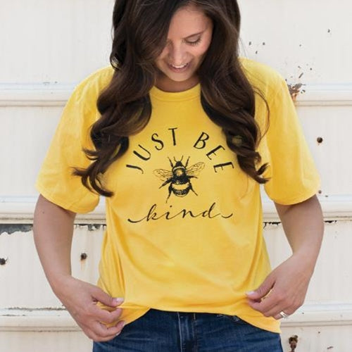 Just Bee Kind T-Shirt Lemon  Medium