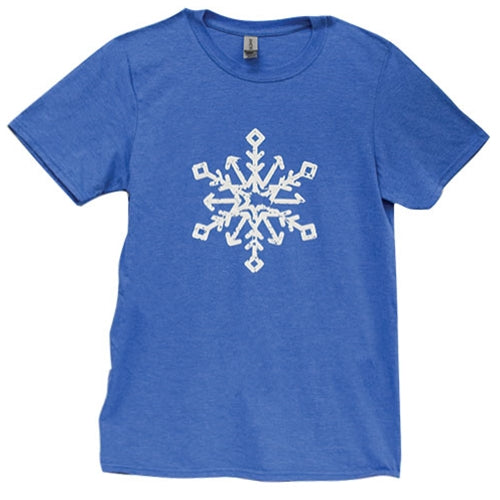 *Snowflake T-Shirt Heather Royal Small