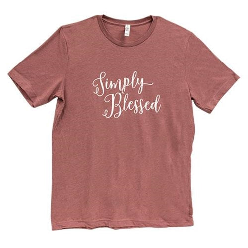 *Simply Blessed T-Shirt Heather Mauve Large