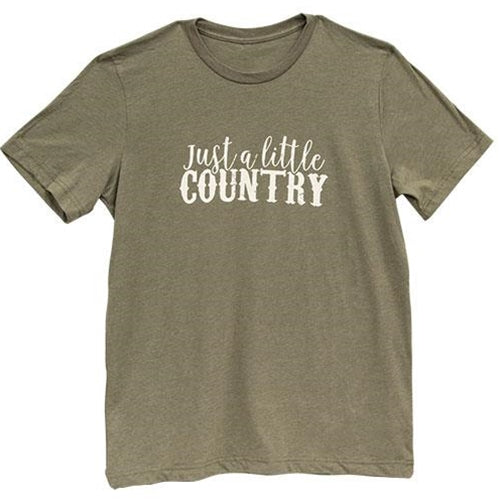 *Just a Little Country T-Shirt Heather Olive XXL