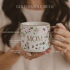 Blue Fan Quilt 14 oz Coffee Mug