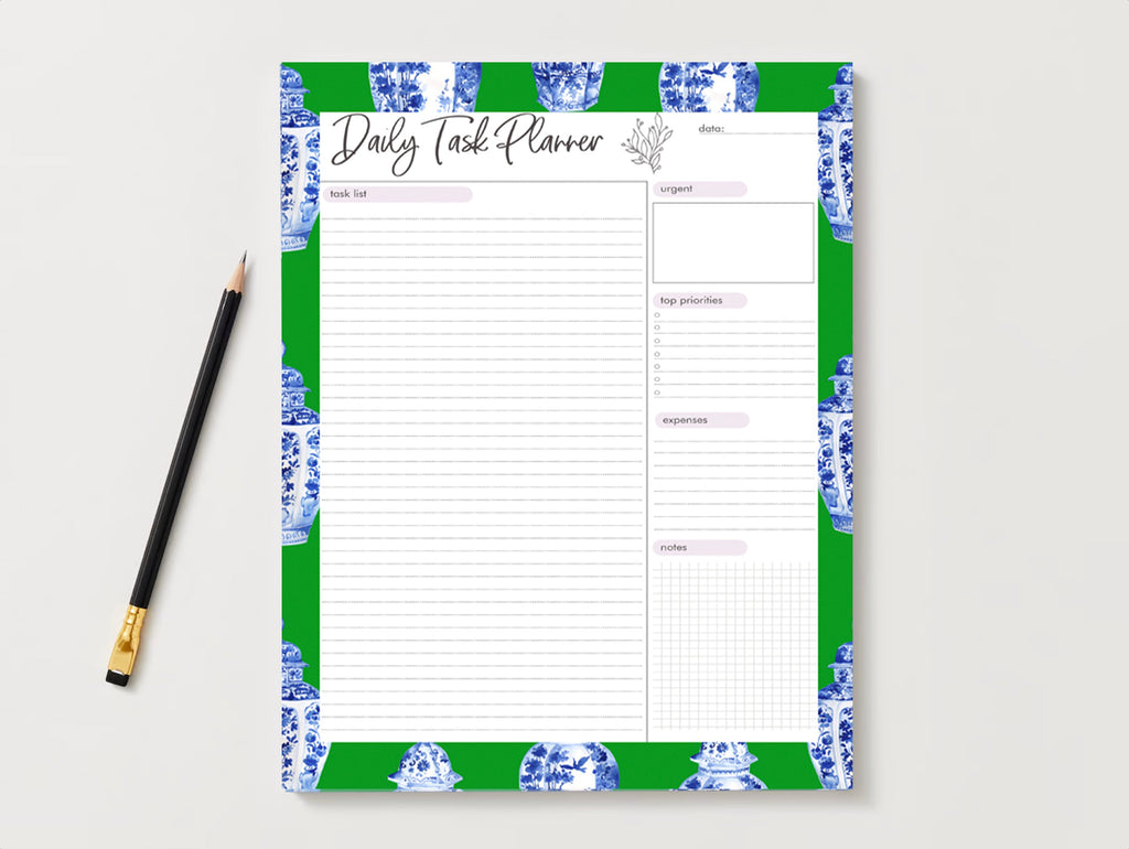 Ginger Jar Daily Planner - Green | Planner by JOSIL Paperie